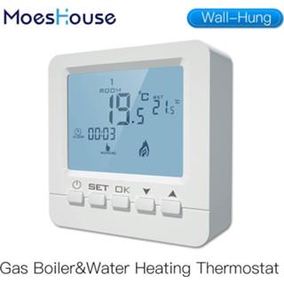 👉 Thermostaat Wall-Hung Gas Boiler Thermostat Water Heating Temperature Controller Programmable Battery Powered with backlight LCD 5A