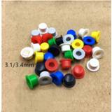 👉 Switch 100PCS 6*6 Tact A101 Button Round Caps Push Key Cap Size 4.5mm*7.4mm inner diameter 3.1 / 3.4mm