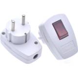 👉 Switch 250V 10A AC Schuko Germany Type F Rewireable Power Plug 16 Amp W/ LED Indicator Detachable European Plugs
