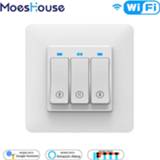 👉 Switch WiFi Smart Curtain Tuya Life App Remote Control Motorized Motor Roller Blinds,Works with Alexa Google Home