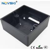 👉 Switch zwart PVC 86 Type Socket Base Outfit Junction Box Wall External Flame Retardant / ABS, Baking Black, NOVSKI