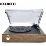 👉 Hifi luidspreker vinyl LoopTone 3-Speed Classic Phonograph Gramophone Belt-Driven Turntable LP Record Player W/ 2 Built-in Stereo Speakers