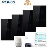👉 Switch MEKISS US Smart touch Light WIFI network connection App control 1gang2gang3gang4gang AC110V220V interrupter