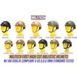 👉 Helm Ballistic Helmet NIJ Level IIIA 3A 2019 New Fast High XP Cut ISO Certified Bulletproof With 5 Years Warranty--Militech