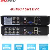 👉 Videorecorder Hybrid dvr nvr 4CH 8CH h.265x video recorder 5IN1 for Analog AHD Camera 5MP ip mini Onvif surveillance