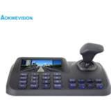 👉 Joystick Onvif 3D CCTV IP PTZ controller keyboard with 5 inch LCD screen for camera
