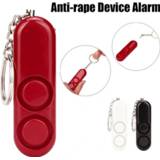 Luidspreker 120dB Self Defense Anti-rape Device Dual Speakers Loud Alarm Alert Attack Panic Safety Personal Security Keychain Bag Pendant