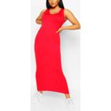 👉 Plus Scoop Neck Jersey Maxi Dress, Red