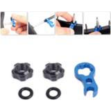 👉 Bike Bicycle Presta Valve Nut With tool set Road MTB Fixed Washer France Tire Waterproof Protection Accessories