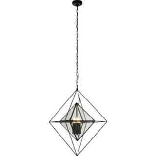 👉 Hanglamp zwarte active Searchlight Diamond 7323-3BK 5053423159416