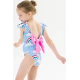 Zwempak baby's meisjes 2019 New Baby Girl Swimsuit Children One Piece Swimwear Pretty Flounce Bowknot Bathing Suit Age 3-8 Years