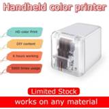 👉 Mobile printer Handheld Paperless Multi-surface tattoo photo logo pattern bar code mbrush Portable MINI Color