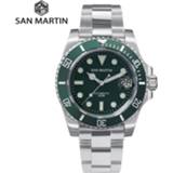 👉 Watch San Martin Diver Water Ghost Luxury Sapphire Crystal Men Automatic Mechanical Watches Ceramic Bezel 20Bar Luminous Date Window