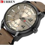 👉 Watch leather CURREN Brand Wristwatches Fashion New Arrival Simple Style Casual Business Men Watches High Quality Strap Quartz Clock