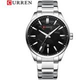 👉 Watch steel CURREN Creative Design Dial Quartz Stainless Clock Male Business Men's with Date Fashion Gift Reloj Hombres