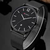 👉 Watch steel Luxury Brand CURREN Simple Fashion Style Casual Military Quartz Men Watches Ultra-thin Full Male Clock Date Wristwatch