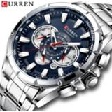 👉 Watch steel CURREN New Causal Sport Chronograph Men's Stainless Band Wristwatch Big Dial Quartz Watches with Luminous Pointers