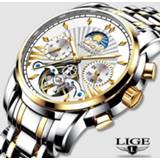 👉 Watch goud LIGE Official Store Mens Watches Top Brand Luxury Automatic Mechanical Business Clock Gold Men Reloj Mecanico de Hombres