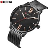 👉 Watch steel CURREN Hot Fashion Ultra-thin Classic Quartz Watches Business Men's Wristwatch Stainless Band Waterproof Male Clock