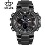 👉 Watch SMEAL Men Sport Watches Digital Double Time Chronograph Mens LED Chronometre Week Display Wristwatches montre homme Hour