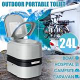 Commode 24L Portable Toilet Camping Potty Loo Outdoor Caravan RV Boat Picnic Fishing Festival Accessories Movable