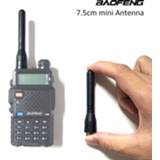 👉 Draagbare radio Baofeng 7.5cm Mini Size Antenna UHF Band Walkie Talkie Two Way Gain for UV-5R 5RE 5RA UV-82 888S