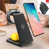 👉 Watch 3 In 1 10W Fast Wireless Charger For Samsung Note 10 9 8 S10 S9 S8 Galaxy Active/Galaxy Buds Dock Station