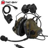 👉 Helm TAC -SKY COMTAC II Helmet Bracket Edition Noise Reduction Military Shooting Tactical Headset and PTT PTTu94ptt