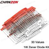 👉 Zenerdiode 1W Zener Diode Assorted Kit (3V 3.3V 3.6V 5.1V 5.6V 7.5V 10V 12V 13V 15V 16V 18V 20V 22V 24V 30V 33V 47V) Assortment Set