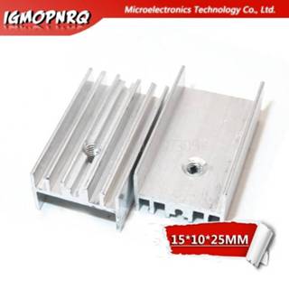 Radiator wit 10pcs Aluminum Heatsink 15*10*25mm Transistor TO-220 hjxrhgal For Transistors TO220 white