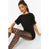 👉 Leopard Ringer Pj Legging Set, Black