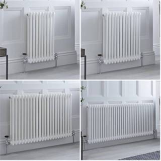 👉 Wit Kolomradiator Horizontaal 2-Kolommen Klassiek | Keuze van Afmetingen en Poten Windsor 5051752902208