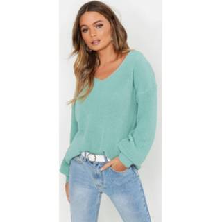 👉 Oversized V Neck Sweater, Sage