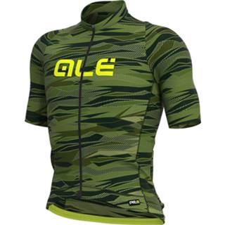 Fiets shirt XL mannen groen olijfgroen zwart Alé - Rock Jersey Graphics Fietsshirt maat XL, zwart/olijfgroen/groen 8055528294785