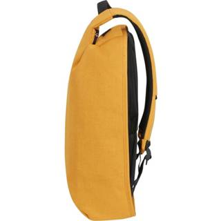 👉 Laptop Backpack Sunset Yellow geel Gerecycled PET securipak Samsonite 15.6