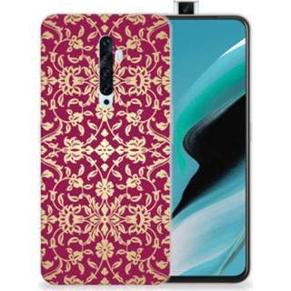 👉 Siliconen hoesje roze OPPO Reno2 Z Barok Pink 8720215181692