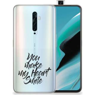 👉 Siliconen hoesje OPPO Reno2 Z met naam Heart Smile 8720215188820