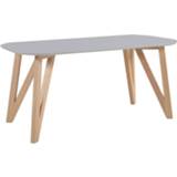 👉 Eettafel grijs MDF Artistiq Ovale 'Ravi' 200 x 90cm, kleur 4251744800845