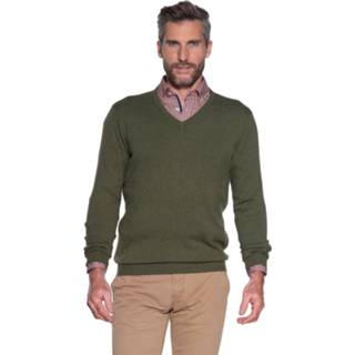 👉 Trui mannen l xxxl|xxl|l groen male men truien Campbell v-hals 8719625075974