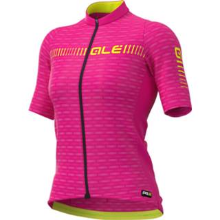 👉 Fietsshirt XXL vrouwen roze donkergroen Alé - Women's Green Road Jersey Graphics maat XXL, 8055528296895
