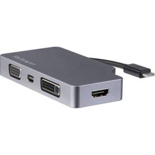 👉 Video adapter grijs StarTech USB-C 4 in 1