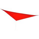 👉 Schaduwdoek rood active Outsunny driehoek HDPE-kunststof 4 x m 4250871206070