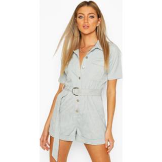 👉 Cord Utility Romper, Baby Blue