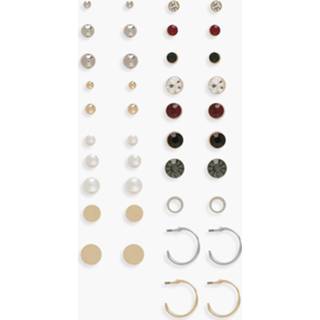 👉 Stud And Hoop Earrings 20 Pack, Gold