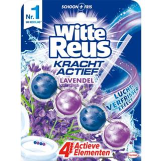 Toiletblok witte lavendel active Reus WC Kracht Actief Boost 50 gr 5410091734008