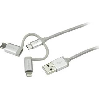 👉 StarTech USB naar lightning/Micro-B/USB-C 1m