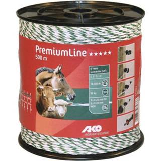 👉 Wit groen rieten active AKO Premium Line hekwerk, 500 m, wit/groen 4018653074336