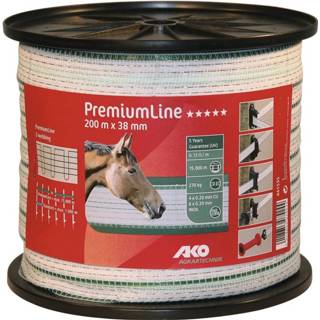 👉 AKO Elektrische afrasteringsband Premium Line, 200 m, 20 mm