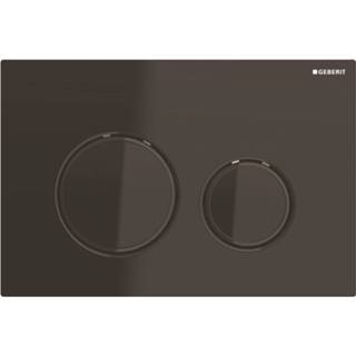 👉 Bedieningsplaat zwart chroom Geberit Sigma 21 voor 2-toets Spoeling / 4025410759412