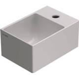 👉 Wastafel wit Globo T-Edge Inclusief Kraangat Zonder Overloop 30x20x14 cm 8719304695042